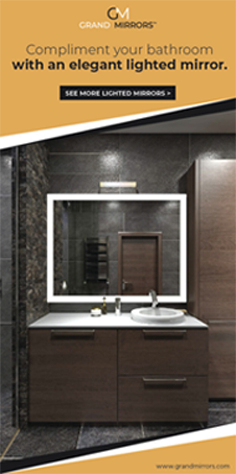 Grand Mirrors Lighted Frame Mirror Poster Ads