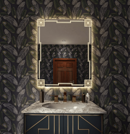 Bathroom with Great Patterns